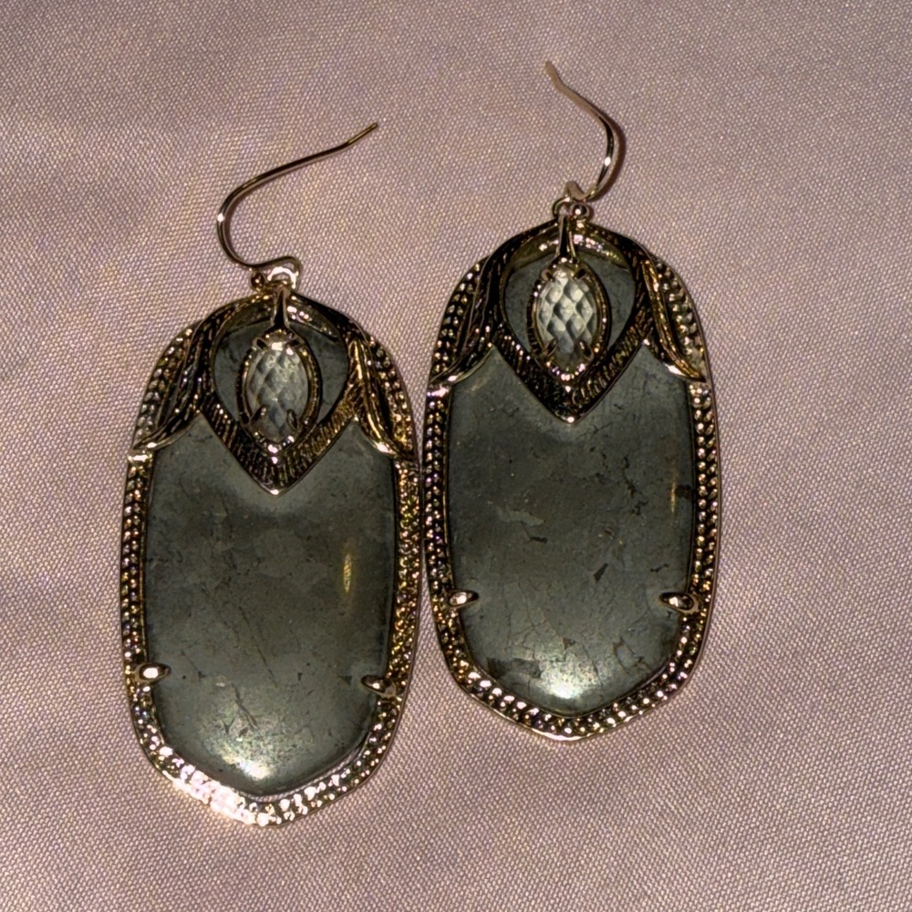 Kendra Scott Vintage Darby Gold Drop Earrings